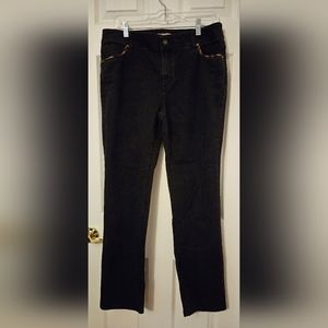 Chicco size 1.5 Jeans with Leopard prints trim on pockets